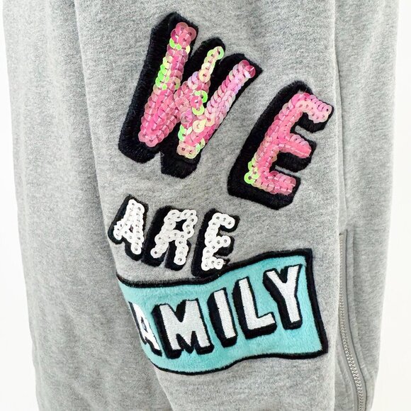 LALABOBO SWEATSHIRT GRAPHIC PATCH SWEATER DRESS GREY COLOR - Picture 9 of 10